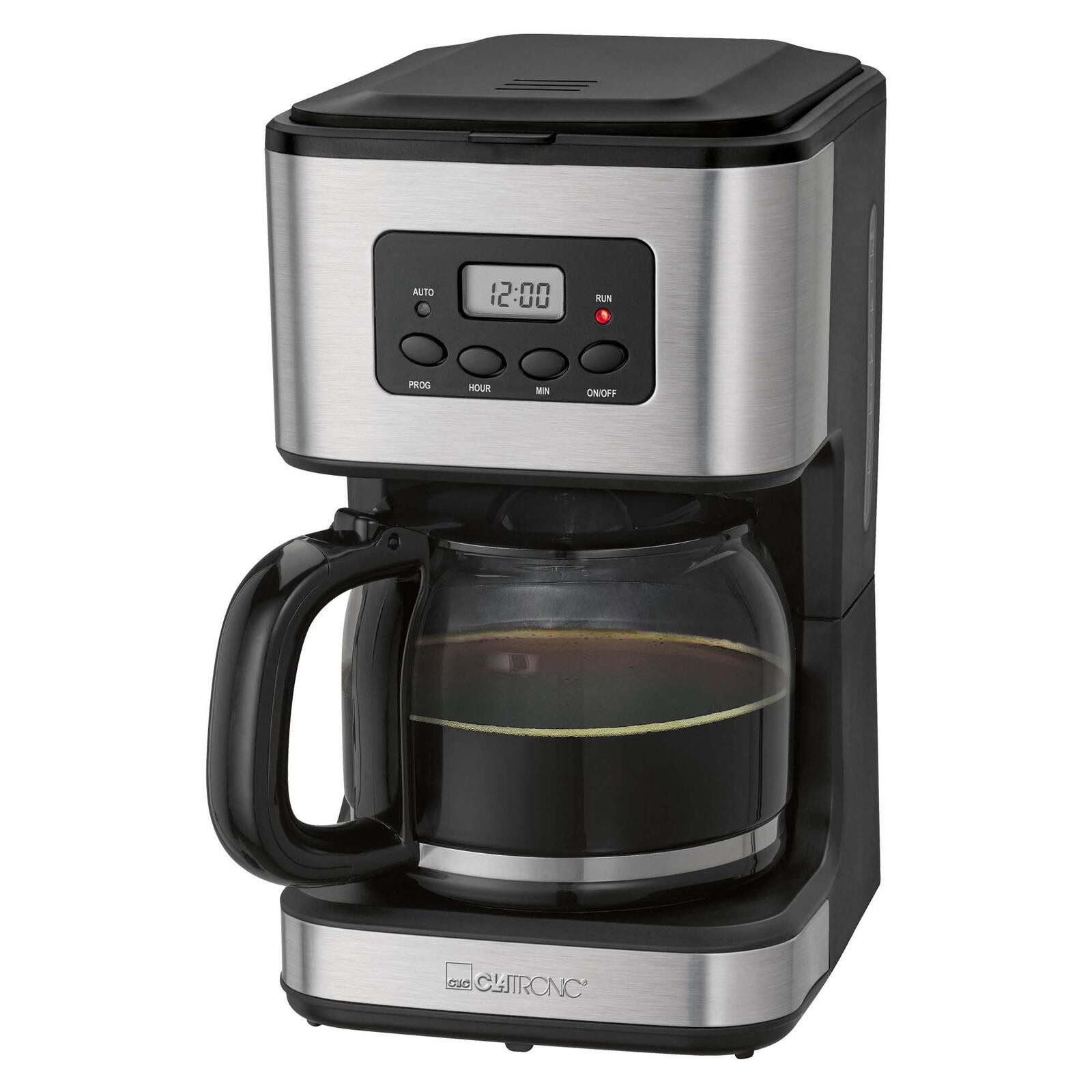 CLATRONIC KA 3642 Kaffeemaschine silber/schwarz