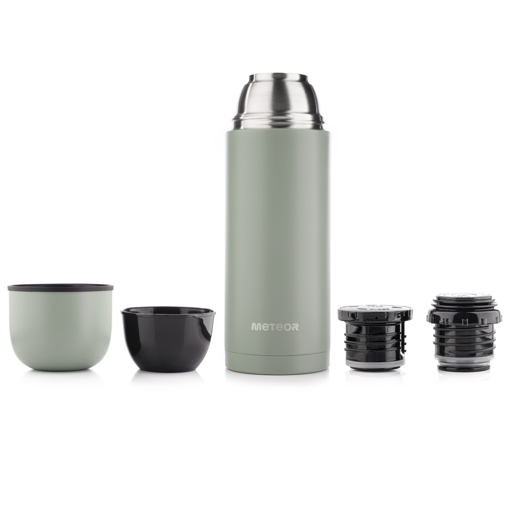 Meteor - Insulated Thermoskanne warme und kalte Getränke, 1000ml khaki