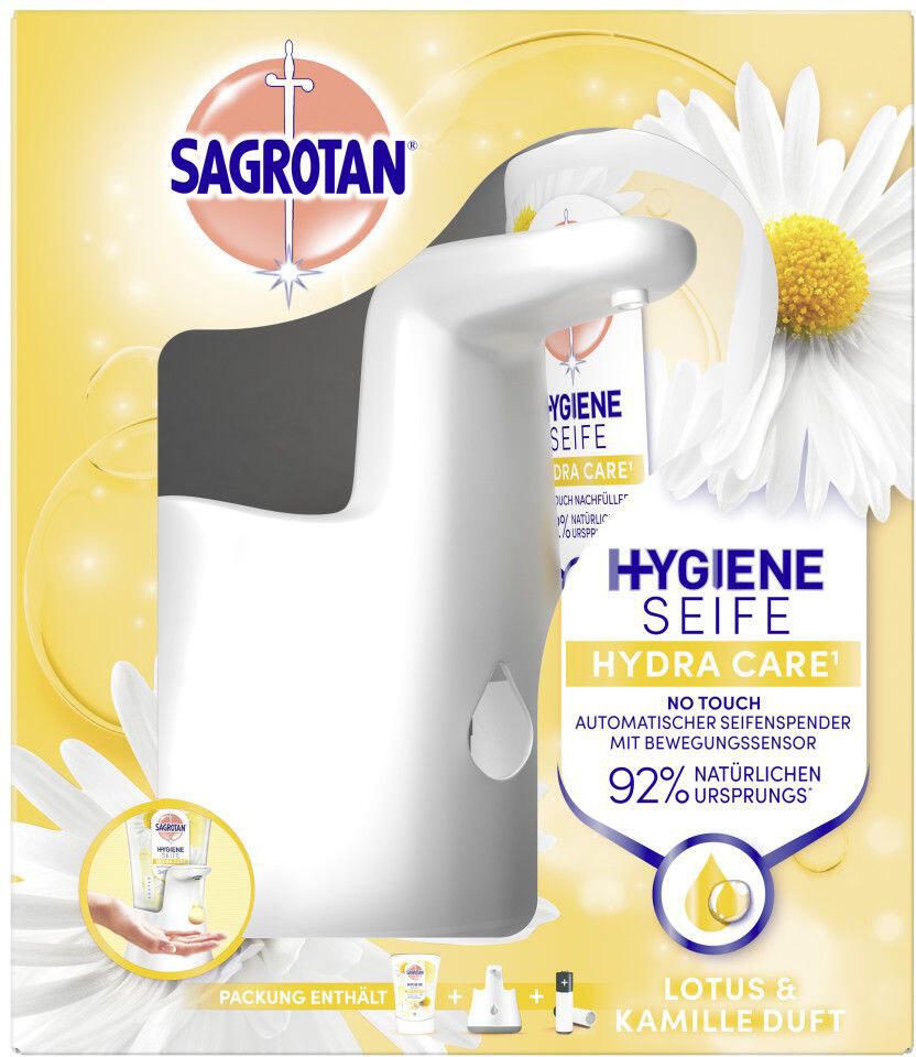 SAGROTAN® Flüssigseife im Spender Lotus & Kamille 250 ml