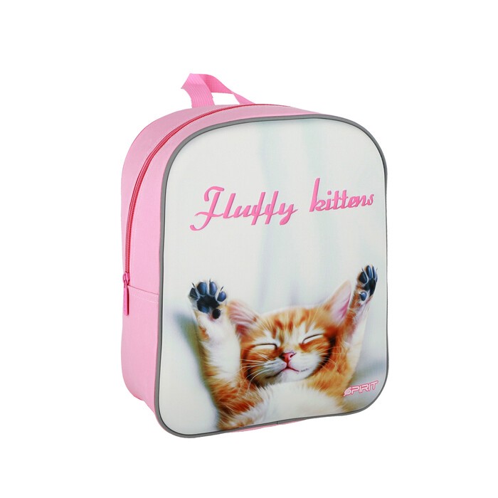 SPIRIT Kinderrucksack Uno 3D Katze weiß/rosa