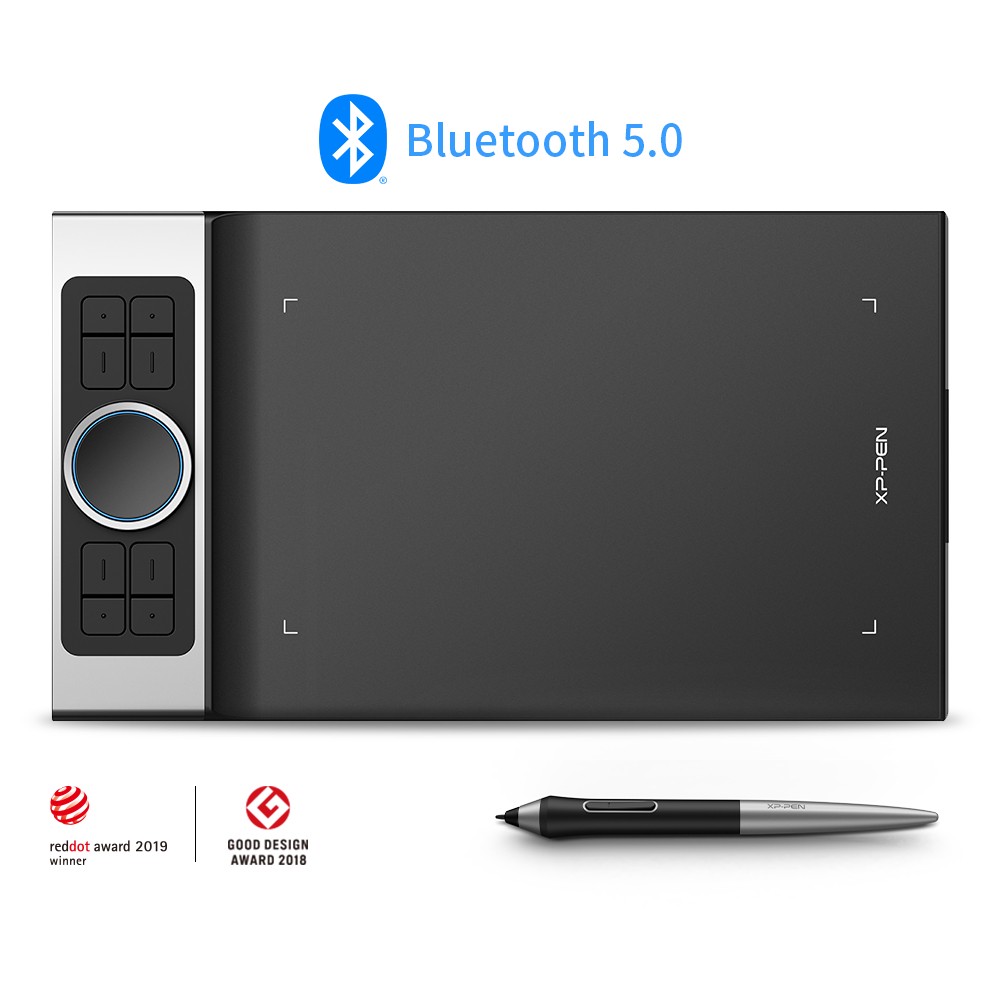XPPen Deco Pro MW Pen Tablet with Wireless Bluetooth Models, Support Tilt Function, Support USB-C Port