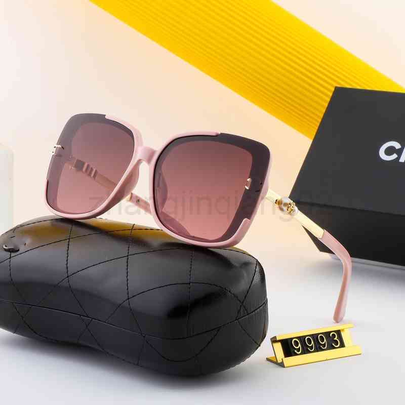 Cycle de lunettes de soleil de la chaîne de créateurs Luxurious femme masculine mode haute définition polarisée petit parfum perlé tempérament in