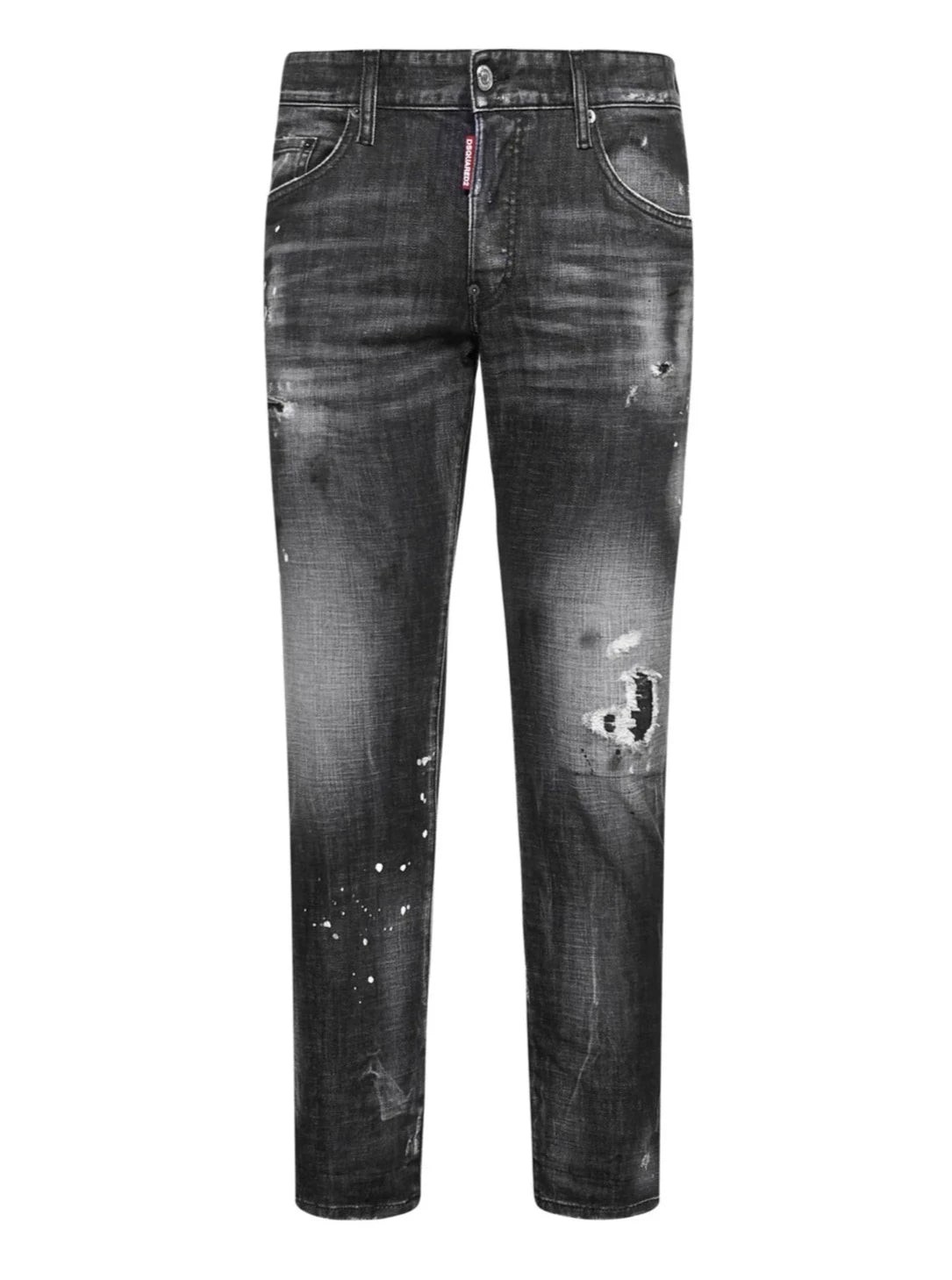 Dsquared2 Ripped Knee Wash Cool Guy Jeans in Black - Black / 34W (50)