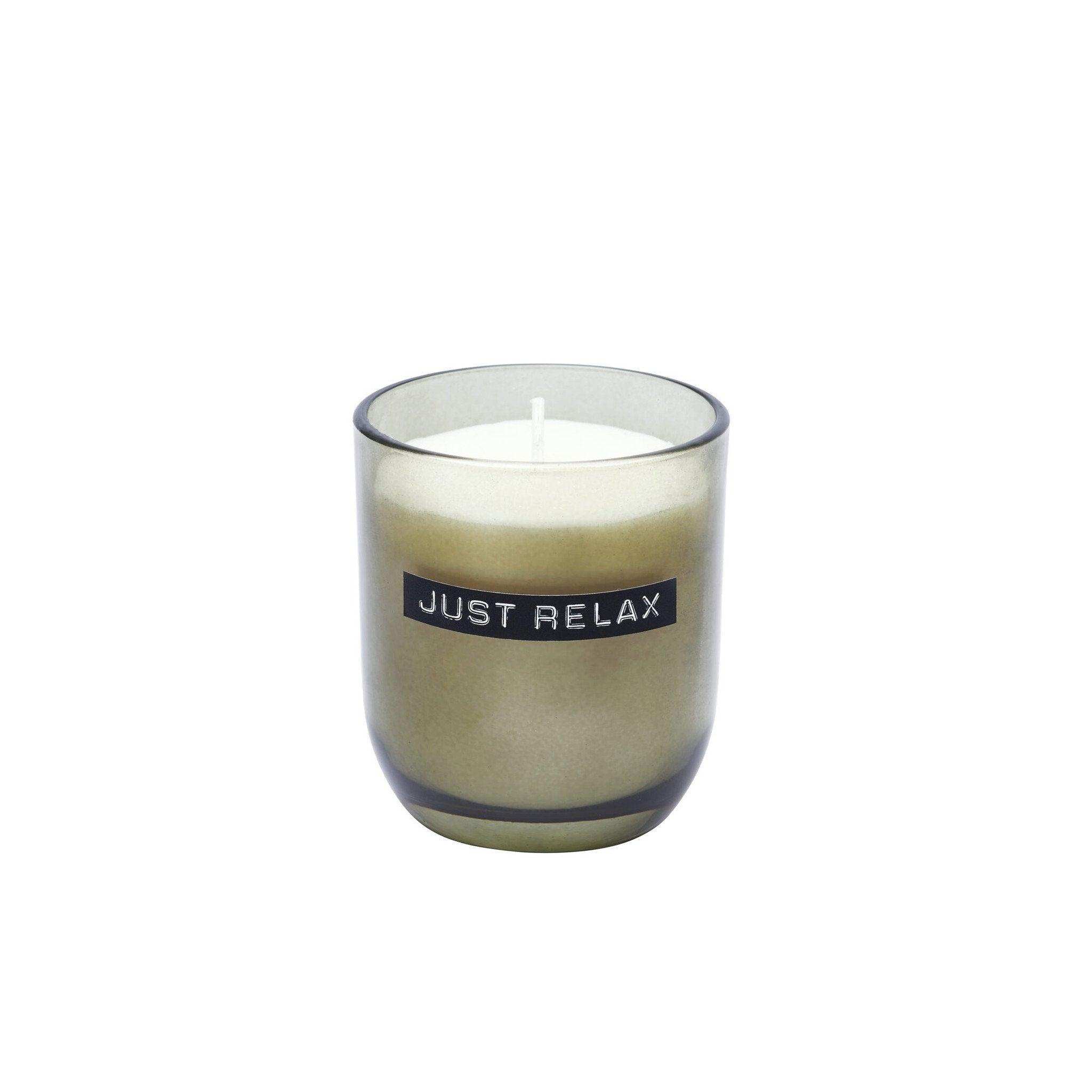 Wellmark Duftkerze Dark Amber Smokey black Just Relax