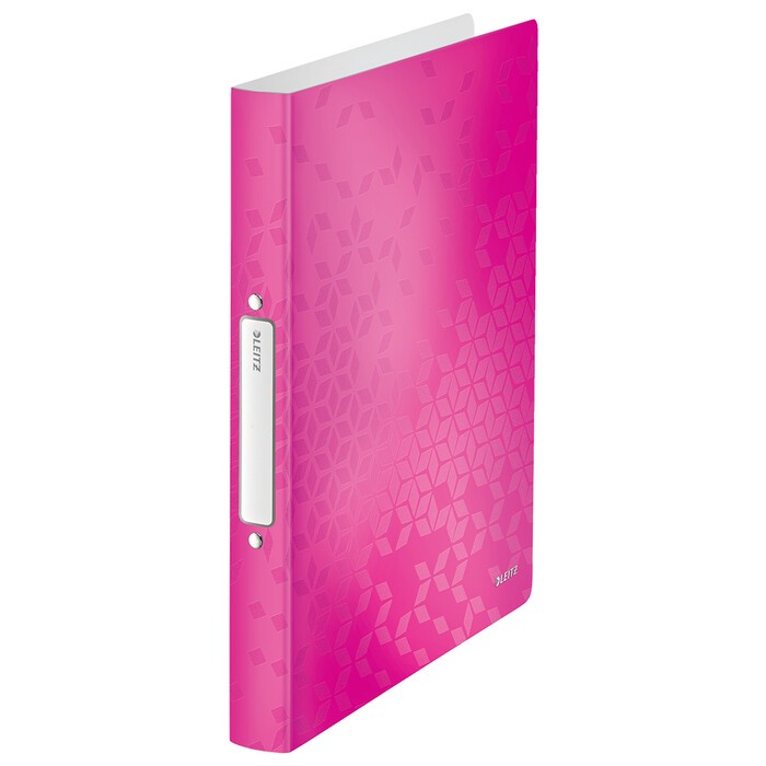 LEITZ Ringmappe WOW A4 25 mm 2-Ring pink