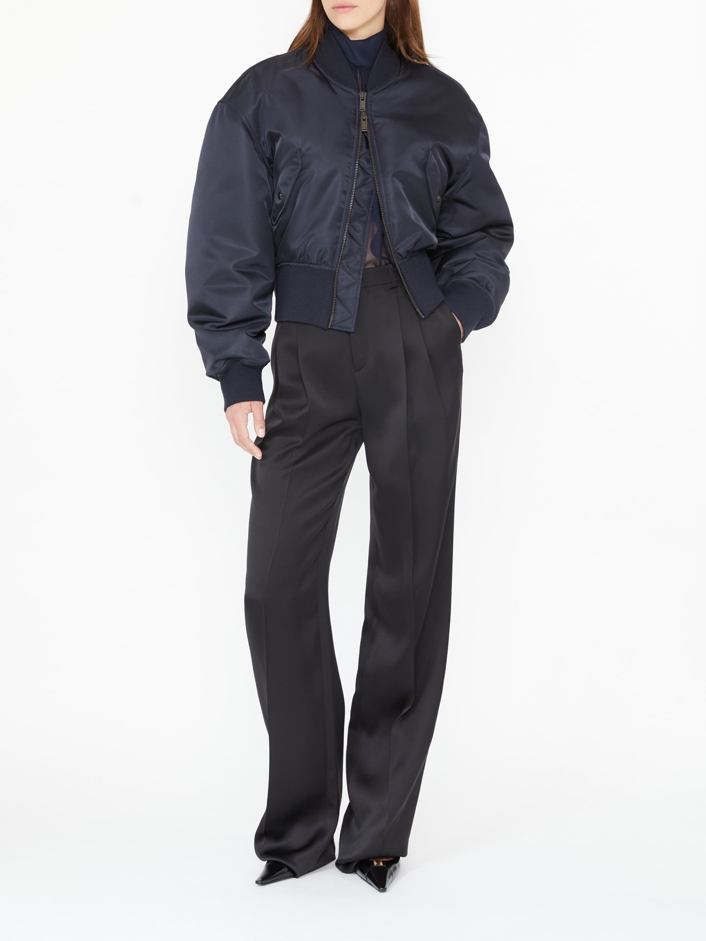 Bomberjacke Marineblau