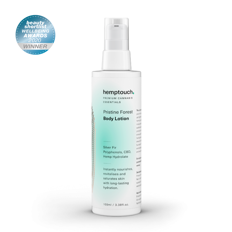 Lotion pour le corps chanvre et CBD Pristine Forest - Hemptouch 100ml
