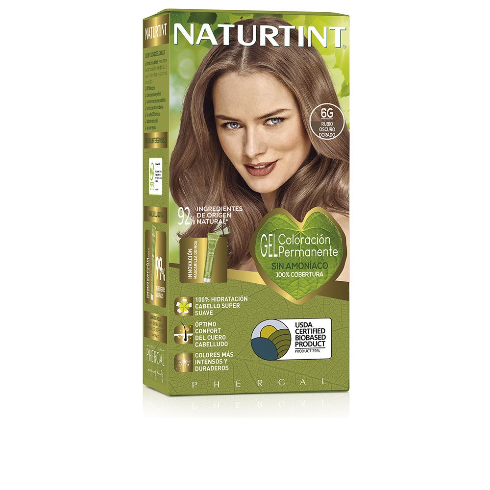 Naturtint ammoniakfreie Haarfarbe #6G-Dunkelgoldblond