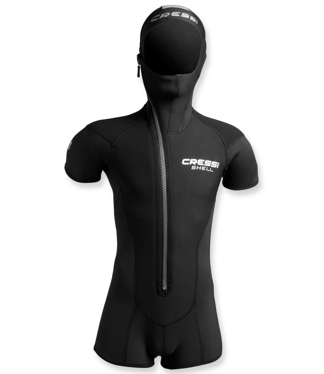 Cressi Shell Weste mit Kopfhaube - 5mm Neopren für Herren 