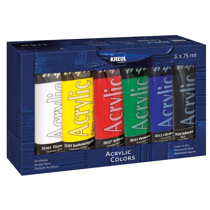 KREUL EL GRECO Acrylic-Set 6 x 75 ml Tuben