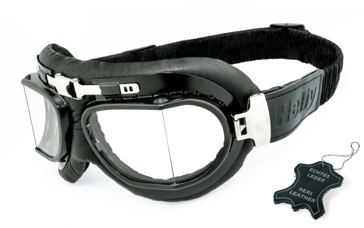 HELLY - No.1 Bikereyes | Motorradbrille, Motorrad-Sonnenbrille, Bikerbrille, winddicht, klassisch | 1410b-n