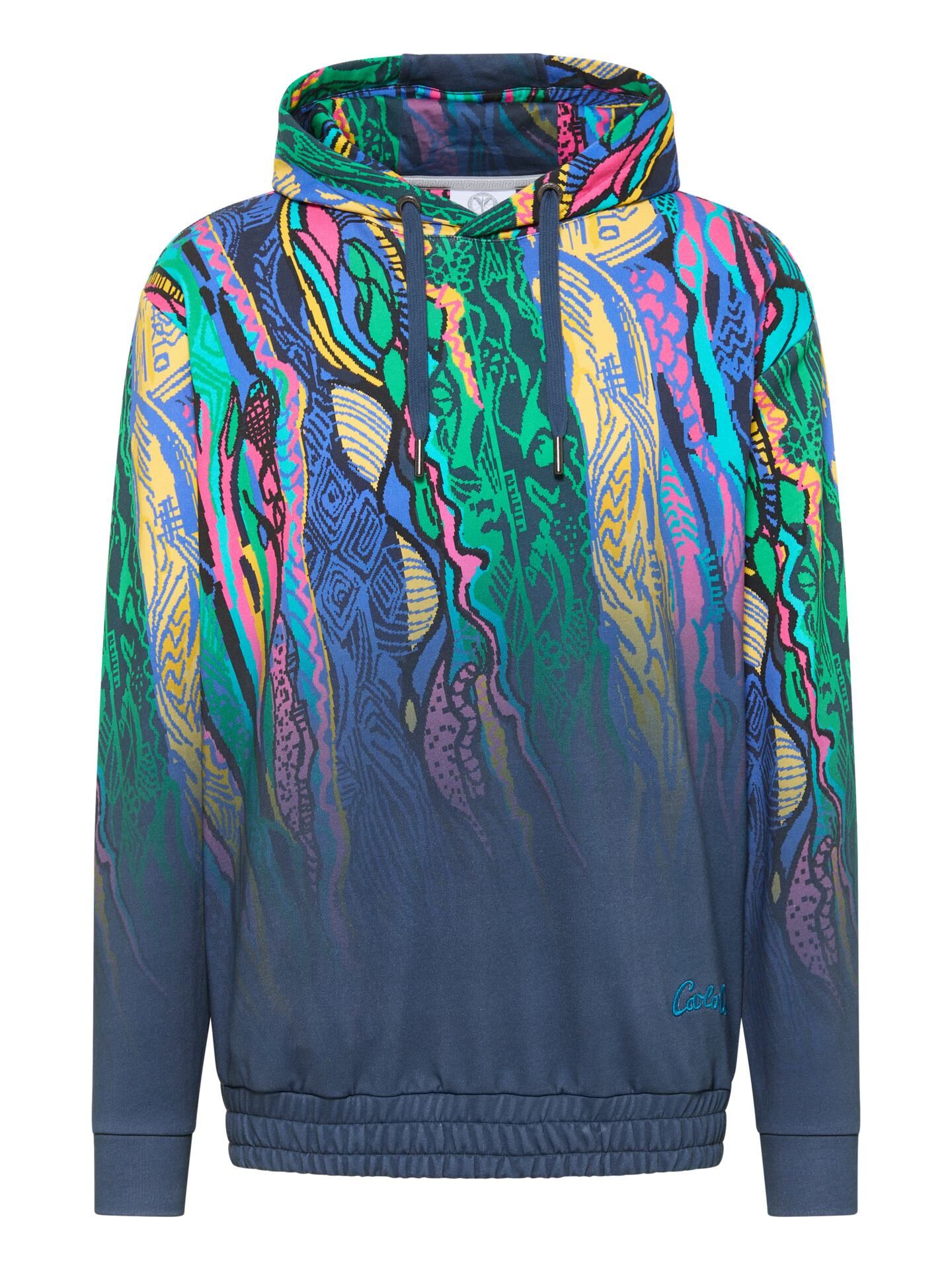 Carlo Colucci Hoodie -Knit Pixel- - M Navy Navy