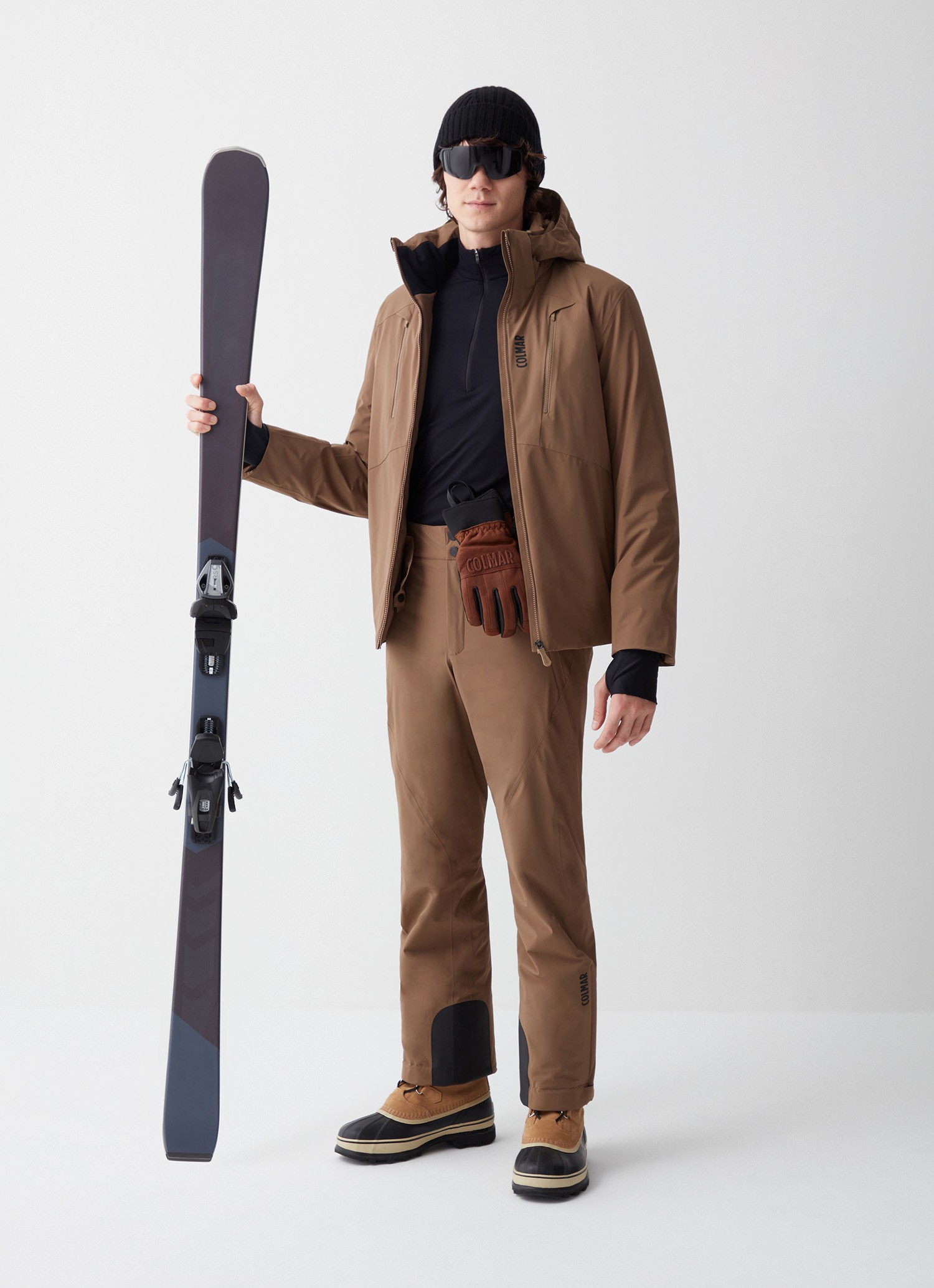 Colmar, Stretch-skijacke Mit Sturmhaube, Farbe: Teddy Braun, Größe: 54
