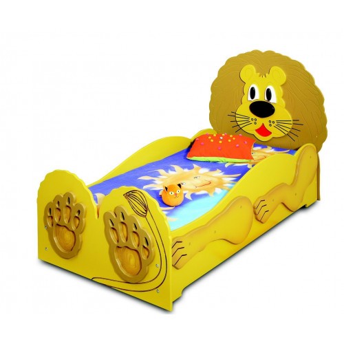 Kinderbett Jugendbett Bett Betten Inkls Matratze Holzbett Tier Löwe Kindermöbel