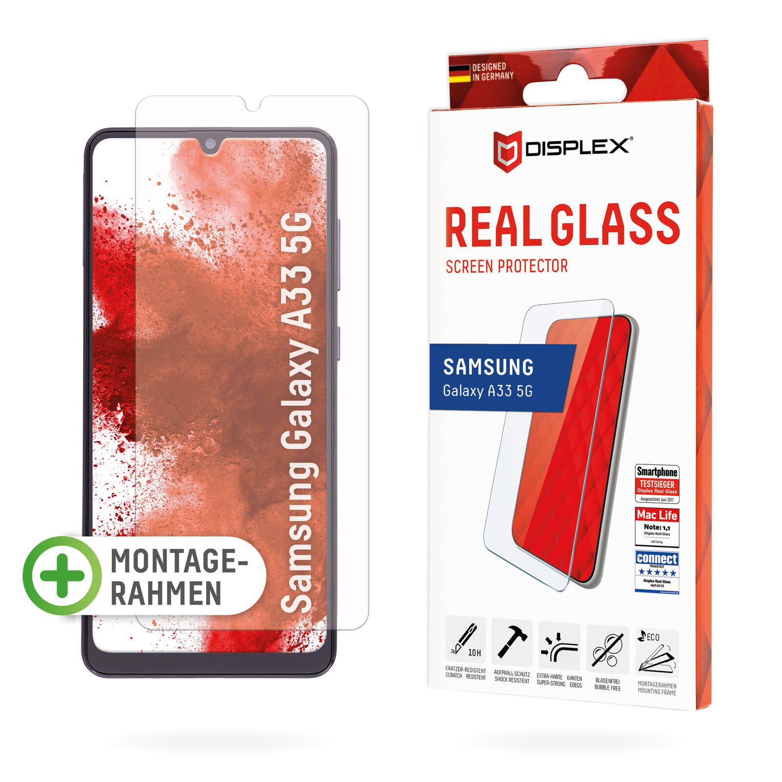 DISPLEX Panzerglas Displayschutz für Samsung Galaxy A33 5G