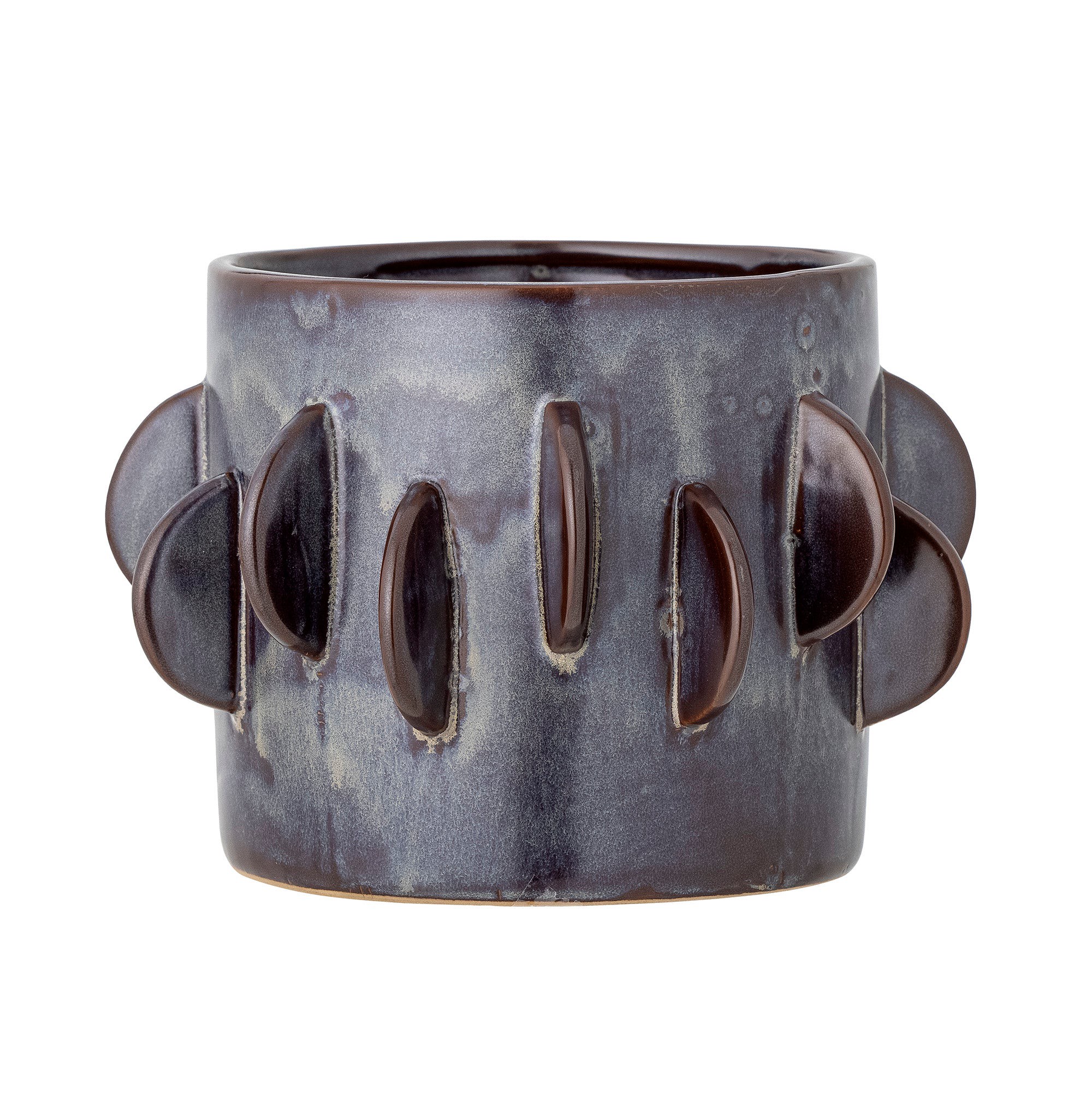 Bloomingville Blumentopf Keramik grau Roza 18cm