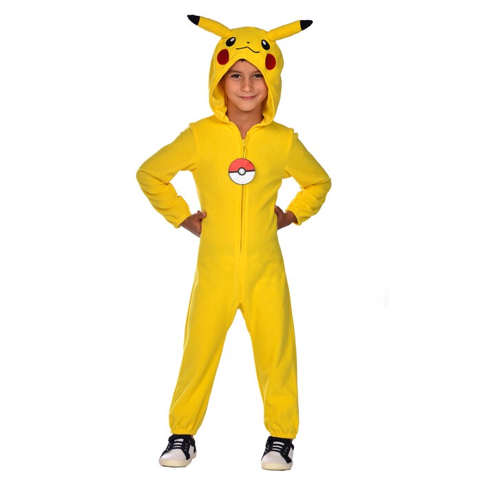 Kinderkostüm Pokémon Pikachu 6 - 8 Jahre gelb