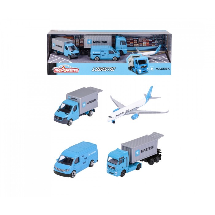 MAJORETTE Maersk 4er Geschenk-Set