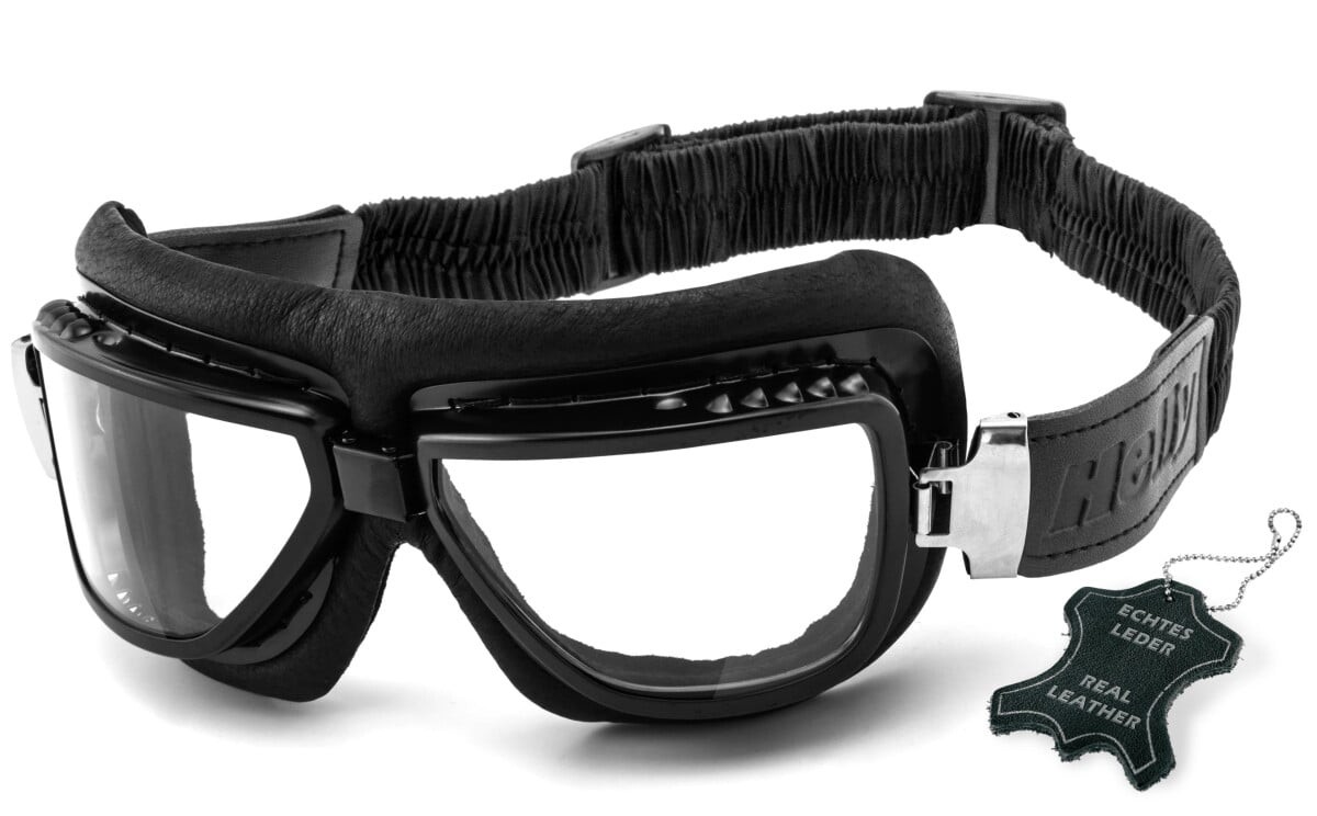 HELLY - No.1 Bikereyes | Motorradbrille, Motorrad-Sonnenbrille, Bikerbrille, winddicht, klassisch | 1380b-n