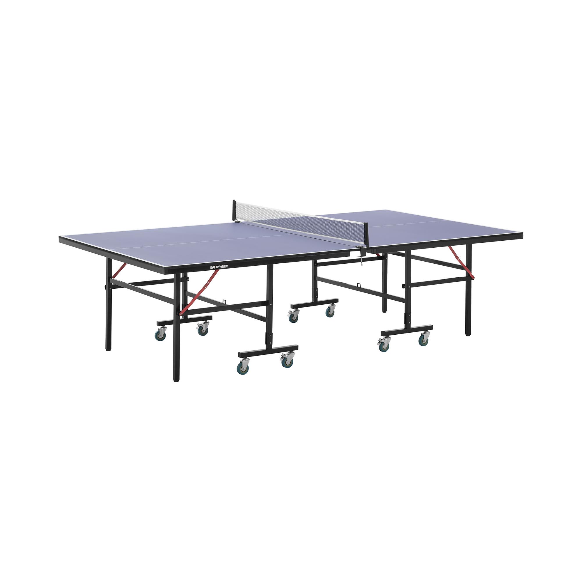 Gymrex Tischtennisplatte - indoor - klappbar - rollbar