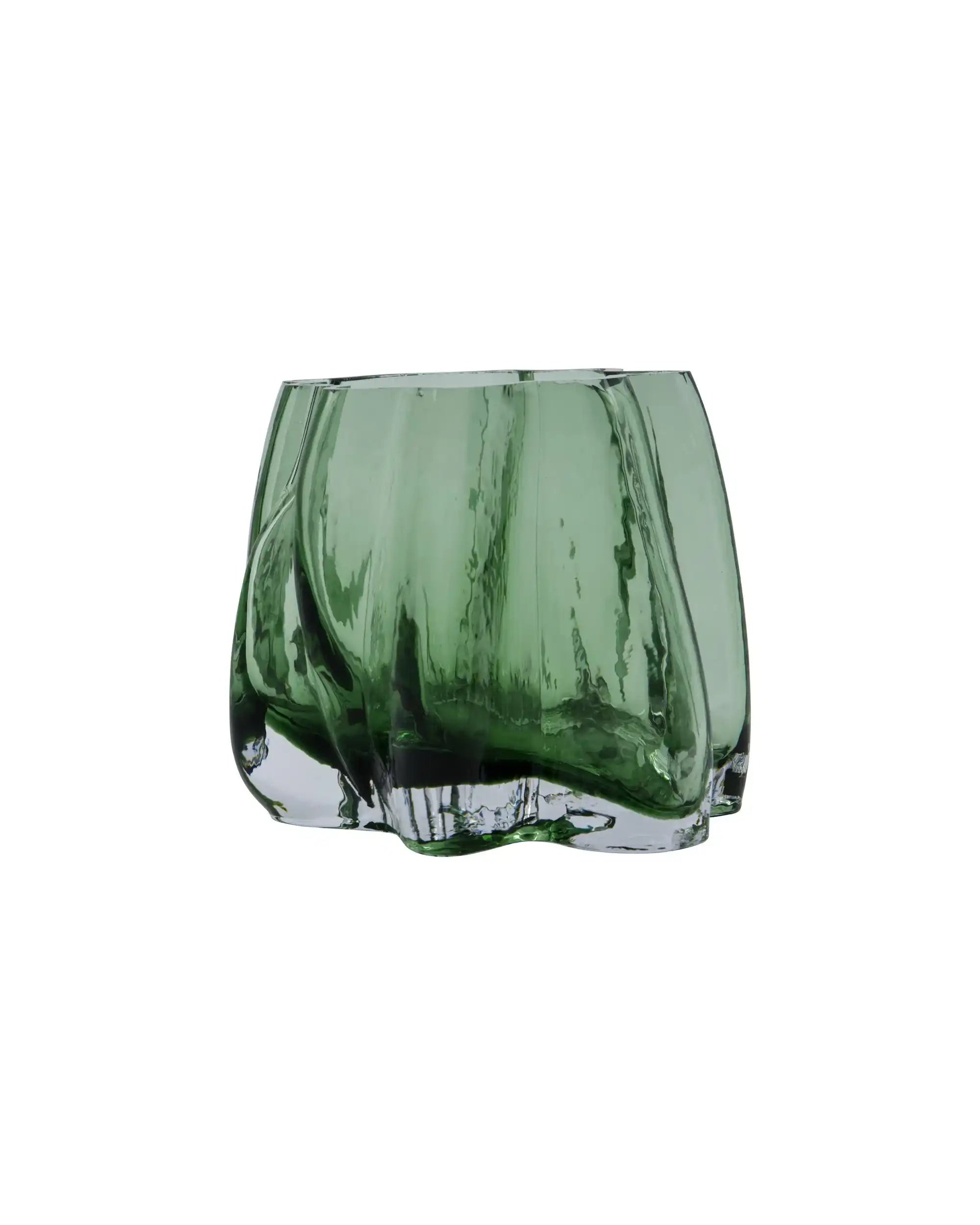 House Doctor Stimmungslicht Curva grün Glas 15cm