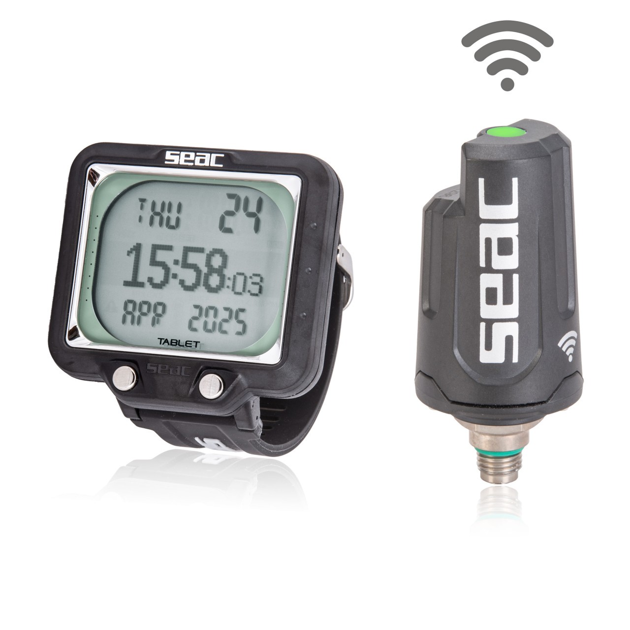 Seac Tablet Tauchcomputer Sparset  luftintegriert mit LED Sender