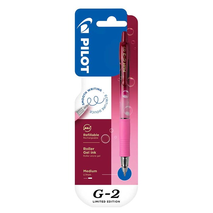 PILOT Gelschreiber G2-7 Bubble Collection LE ca. 0,4 mm pink