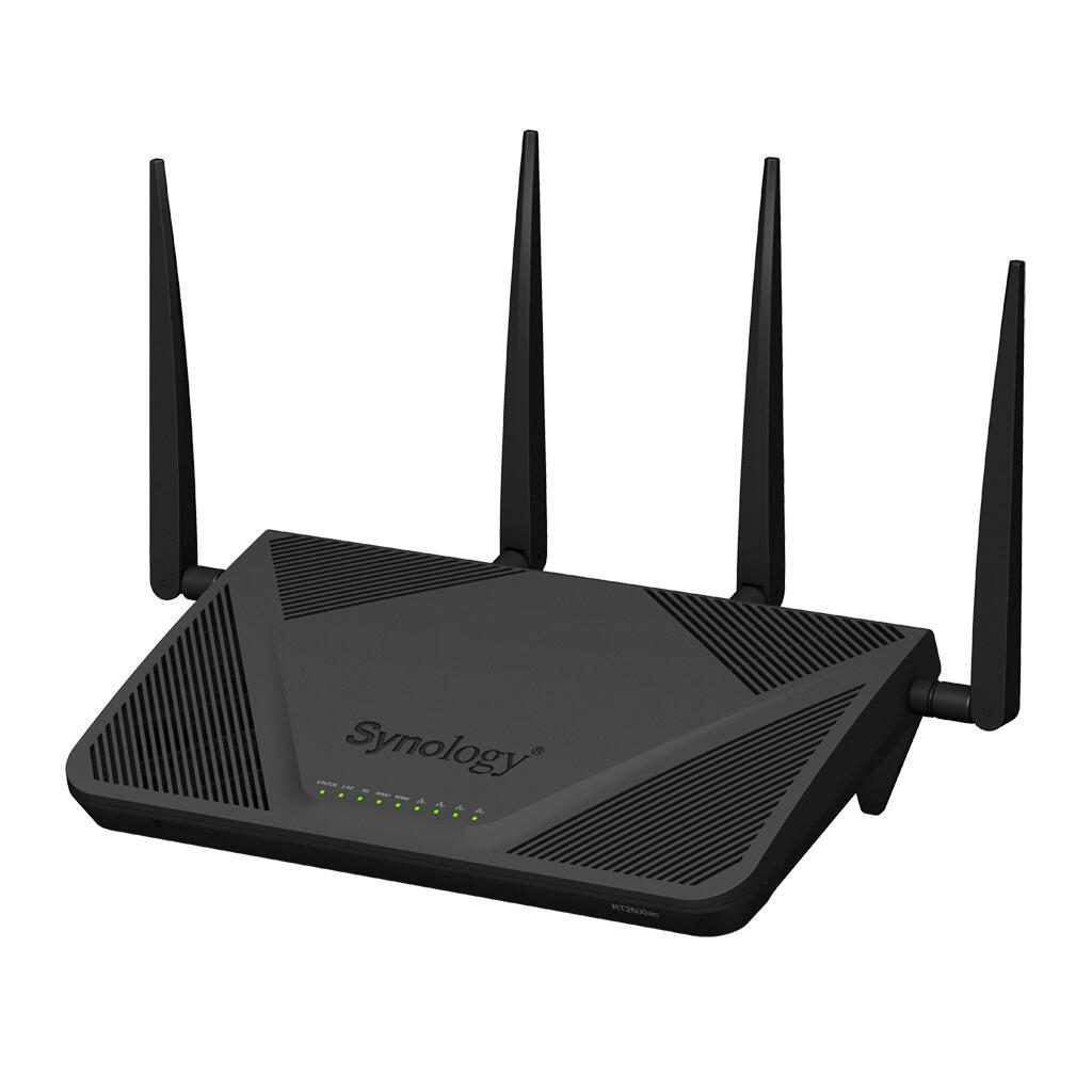 Synology WLAN-Router Wi-Fi 5 Dual-Band 1GbE LAN/WAN WPS 2.0 (RT2600AC)