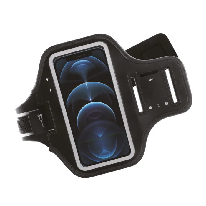 VIVANCO Sport Armband Größe XL für Smartphones bis zu 6,5‘‘ schwarz