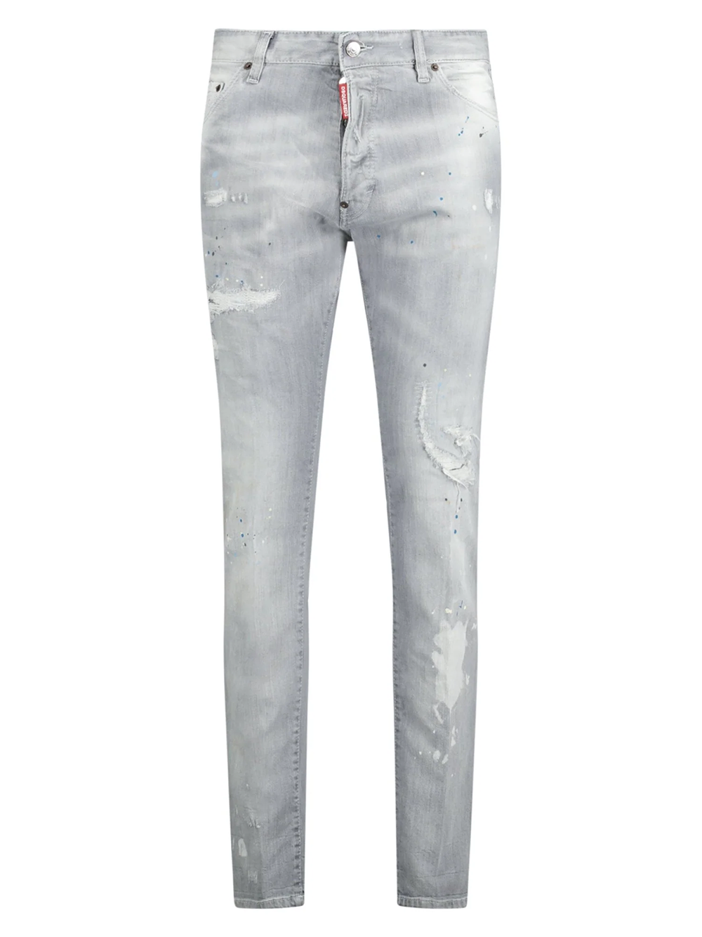 Dsquared2 Cool Guy Paint Splash Ripped Slim Fit Jeans in Grey - Grey / 26W (42)