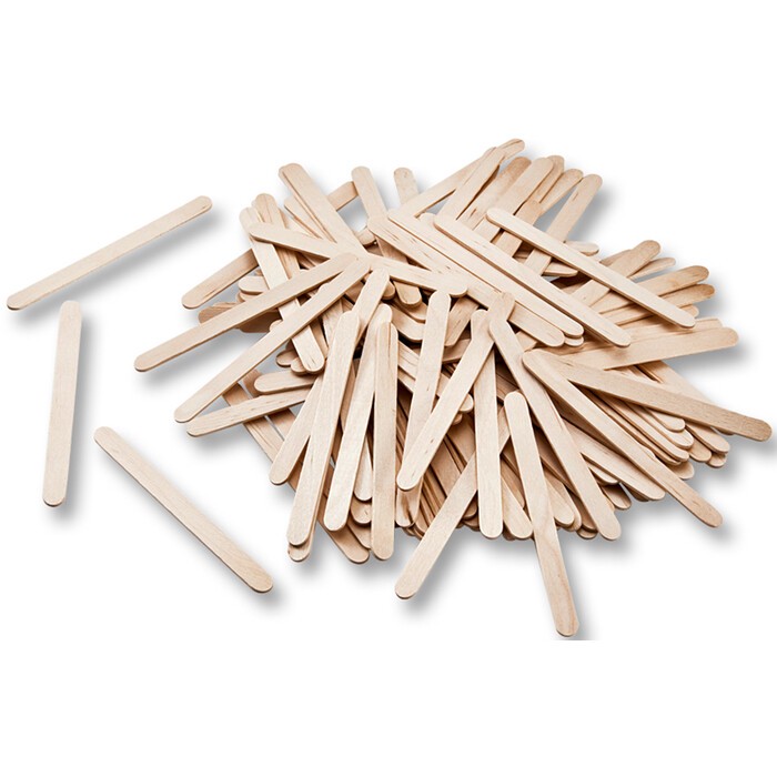Folia Holzstäbchen, 500 Stück, natur