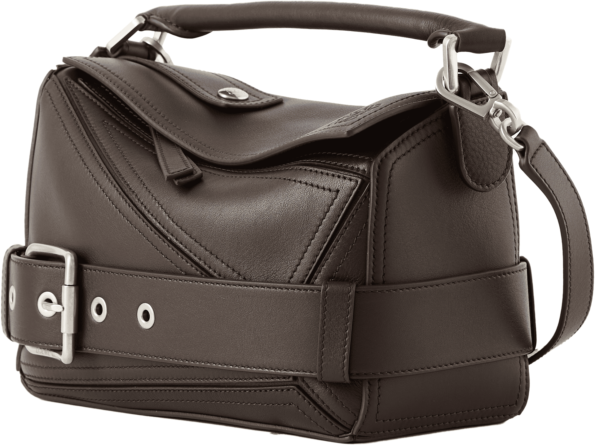 Handtasche 'Puzzle Small Biker' Dark Brownie