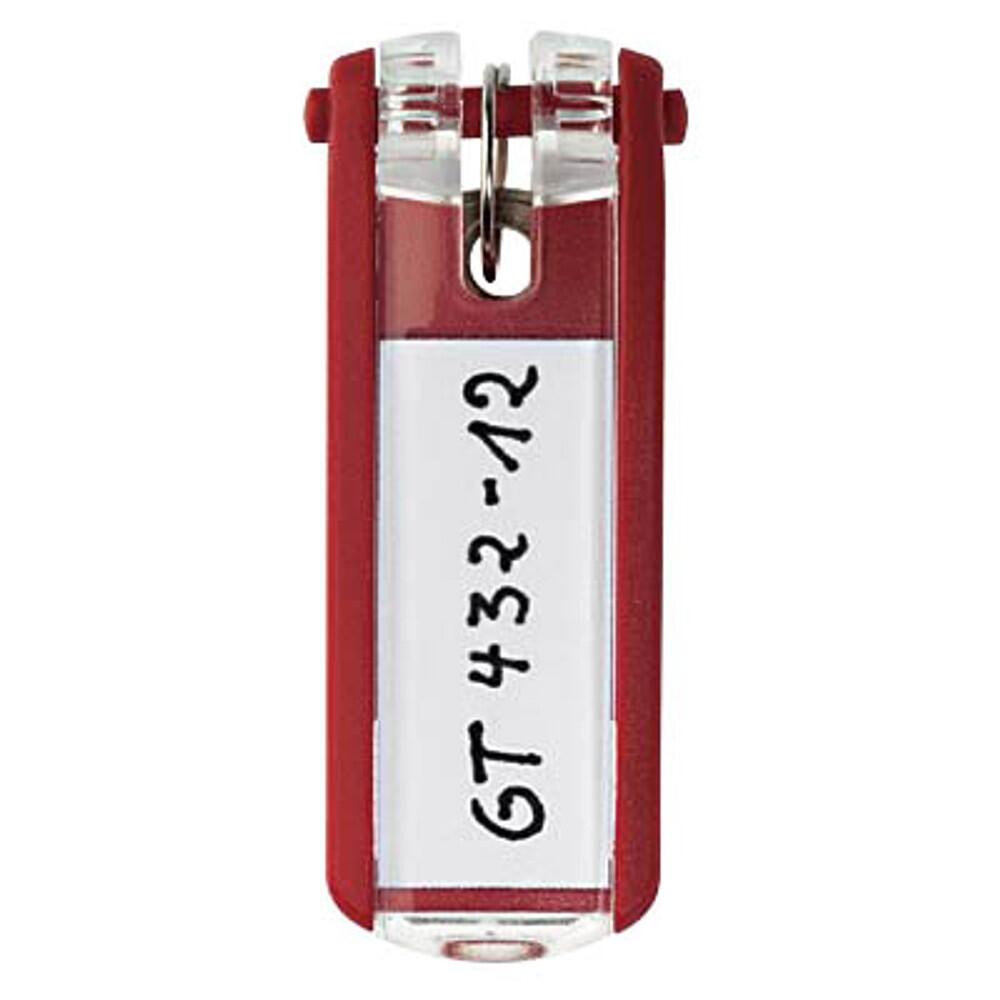 DURABLE Schlüsselanhänger KEY CLIP rot - 6 Stück