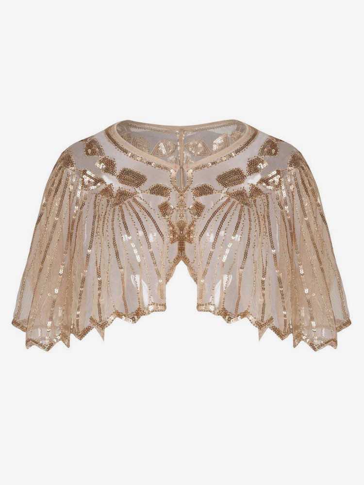 Faschingskostüm Retro Damen Kap 2025 Paillette 1920s Great Gatsby Flapper Schal Wickeln Karneval Kostüm Karneval Kostüm