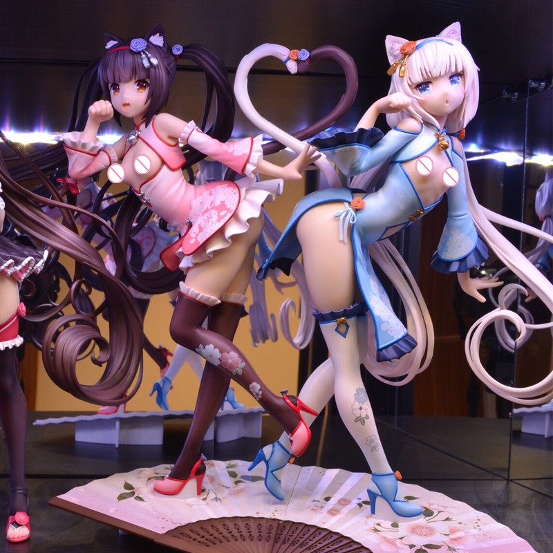 Pistolet jouets Nekopara robe chinoise Chocola vanille édition illustration Sayori 1/6 SkyTube Pvc figurine Sammeln modèle Puppe S