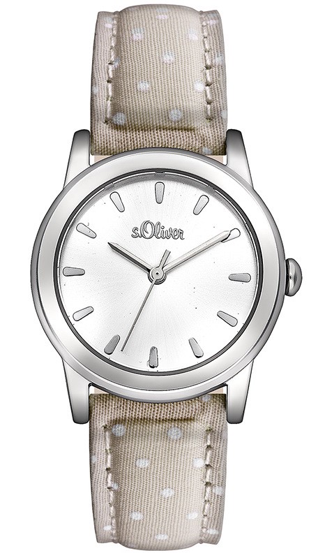 S.Oliver Leder-/ Textilband rosa, weiß SO-2603-LQ