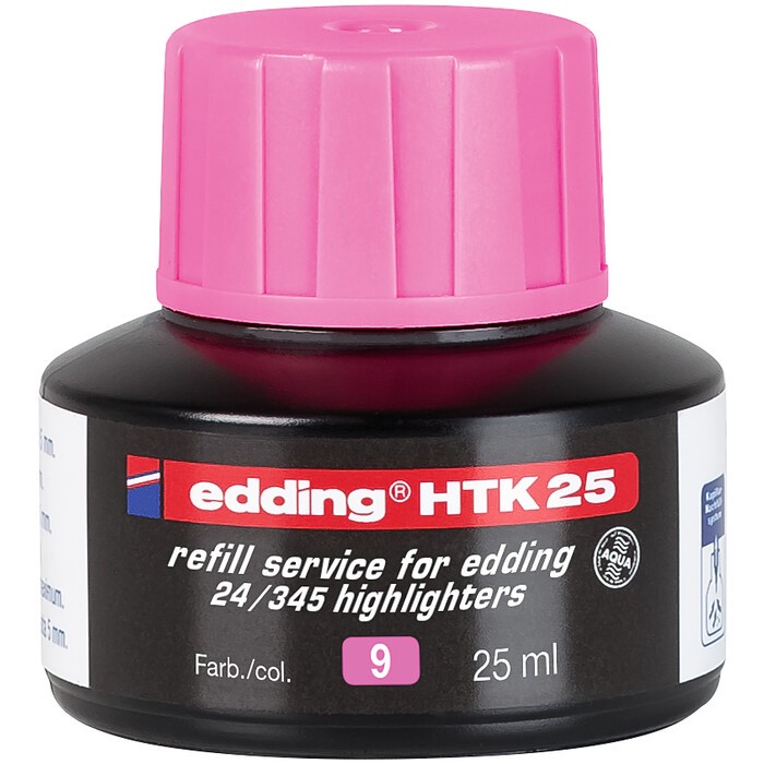 EDDING Nachfülltinte HTK25 für Textmarker 25 ml pink