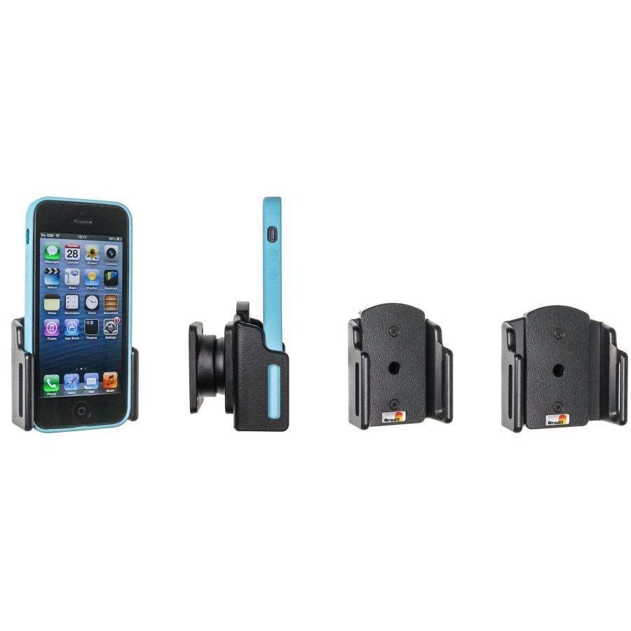 Apple iPhone 5 / SE Support réglable passif avec support pivotant. Avec couverture