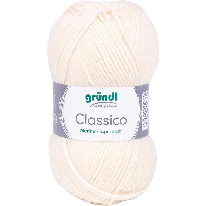GRÜNDL Wolle Classico 50g creme