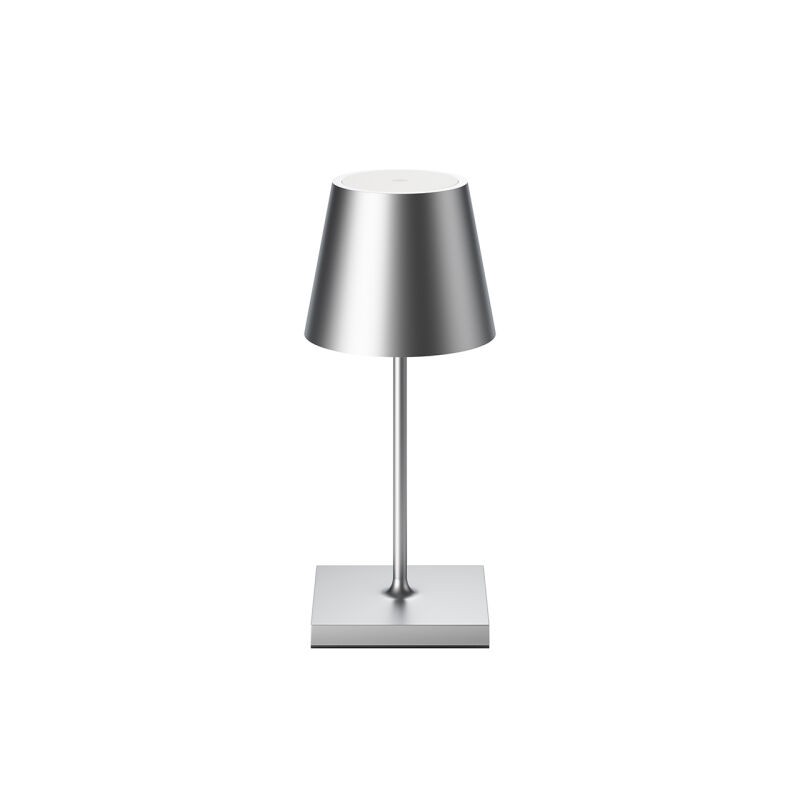 Sigor Nuindie mini 25 USB-C silber rund Akku-Tischleuchte LED