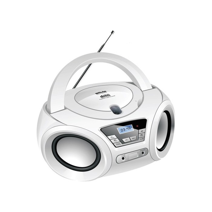 SILVA SCHNEIDER Portabler Radio-/CD-Player weiß
