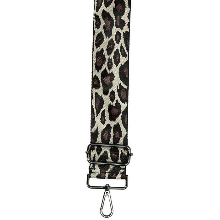 Tragegurt für Taschen Leopard braun/beige