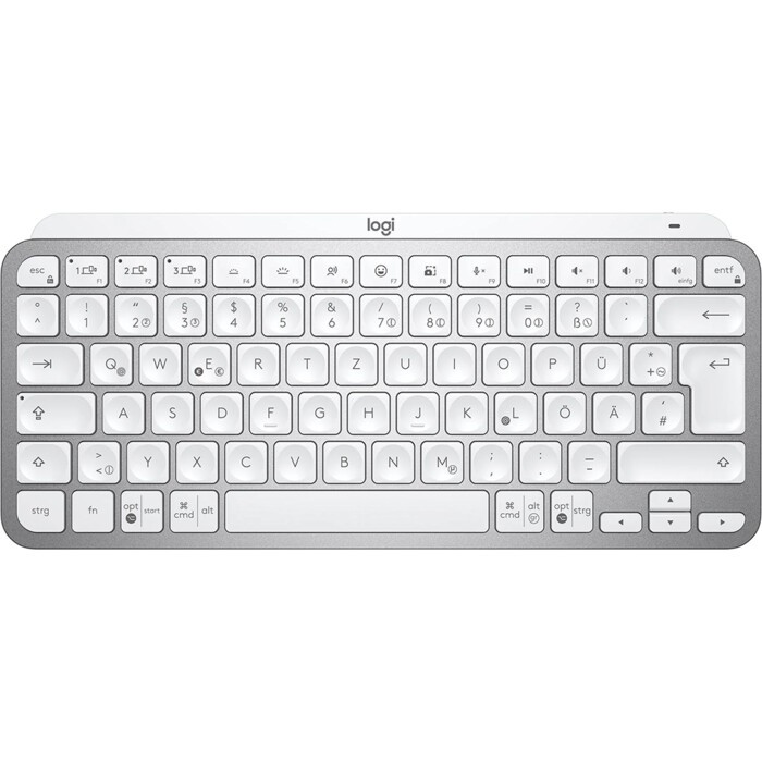 Logitech Tastatur MX keys mini central hellgrau