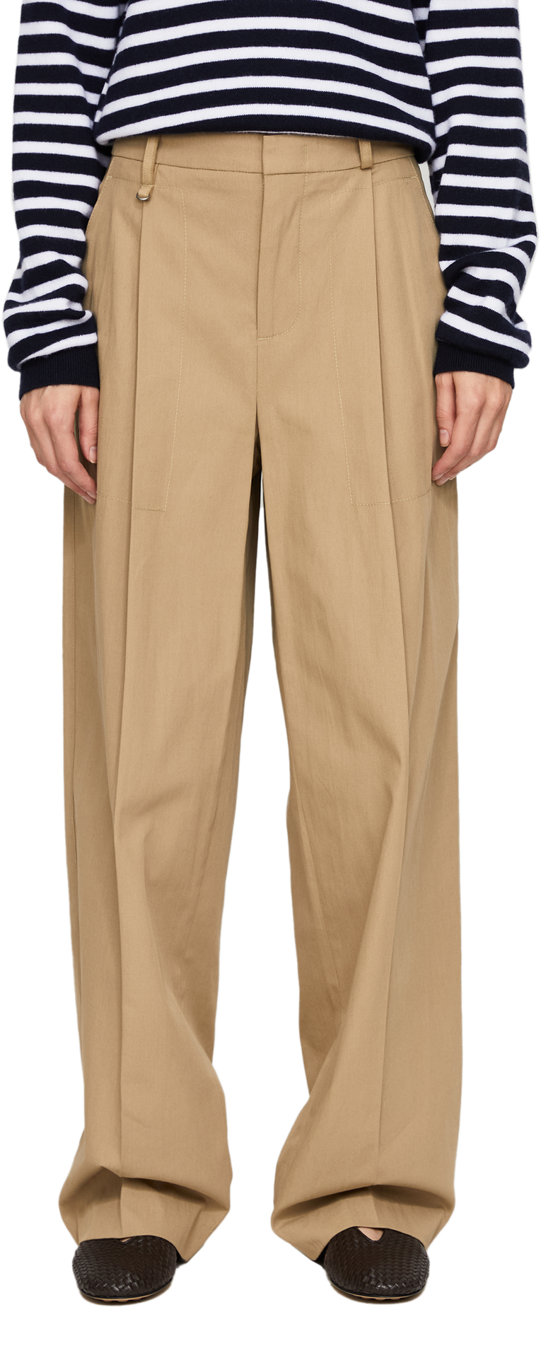 Bundfaltenhose Braun