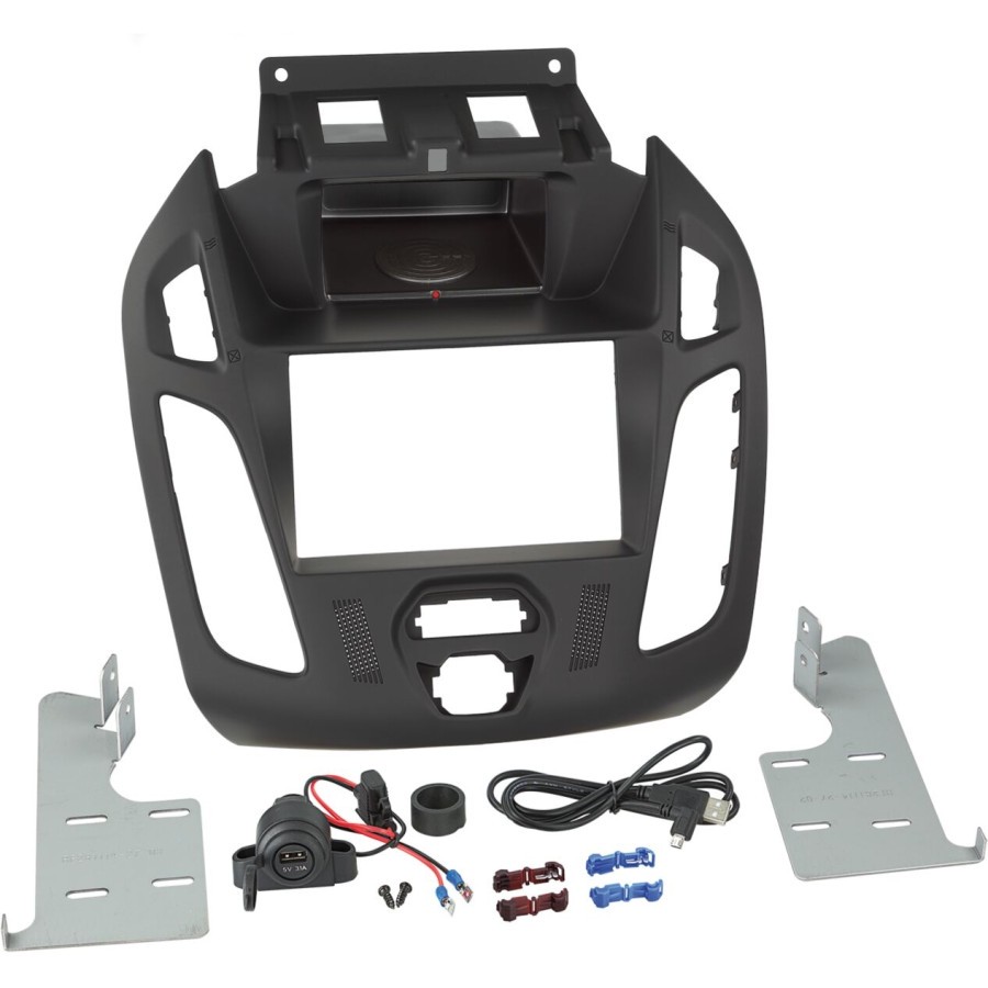 Panneau radio 2-DIN INBAY®Ford Transit Connect (PJ12) / Tourneo Connect (PJ12) 2013-2018 noir