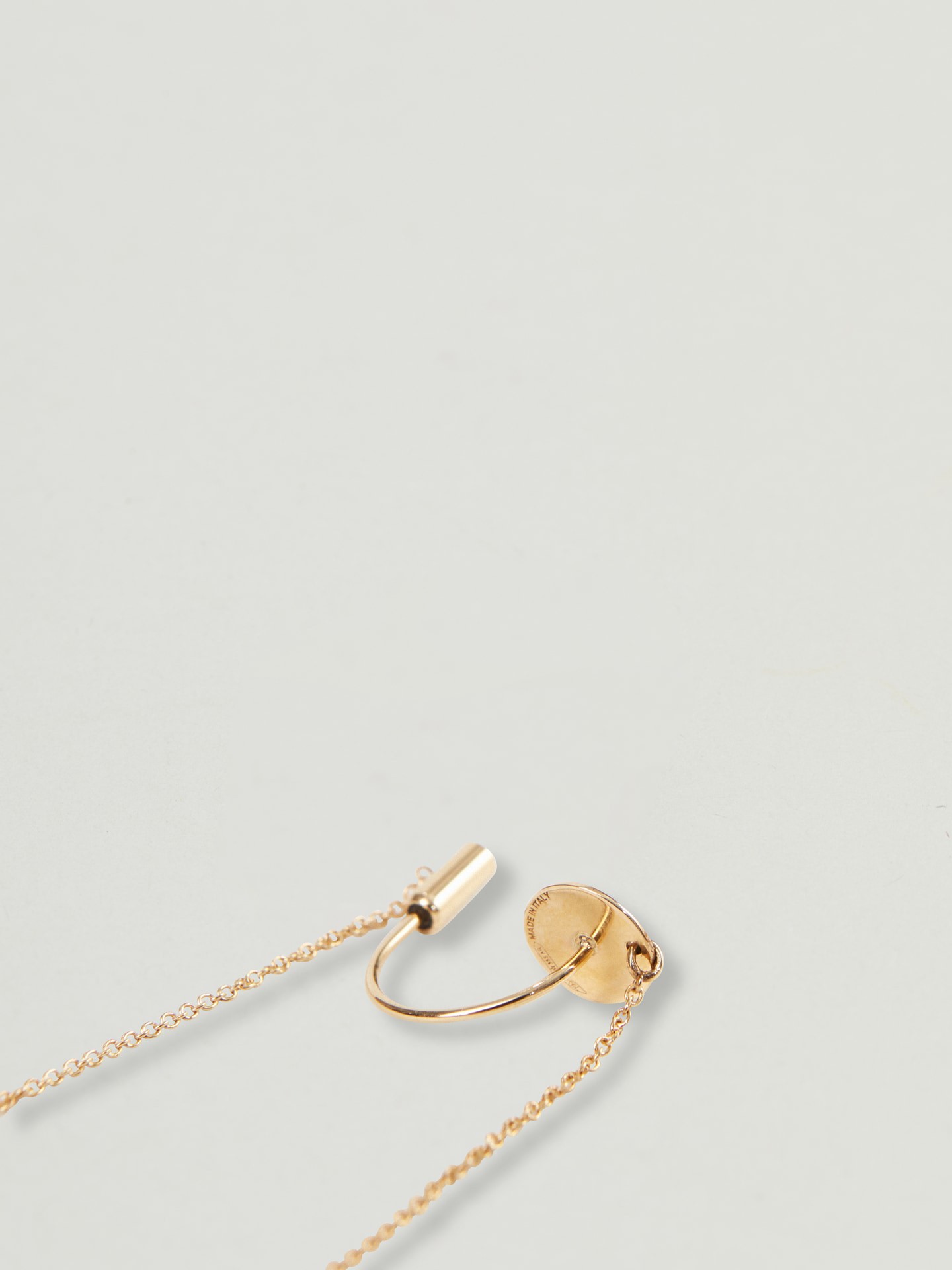 Ohrring 'ABC Chain' mit Diamant Gold