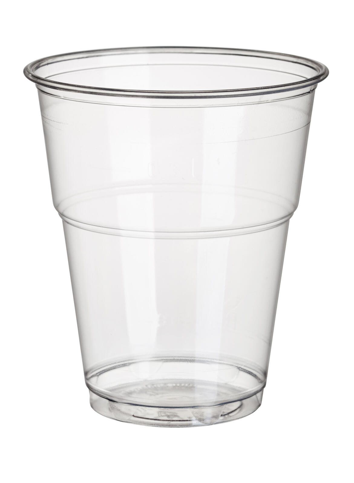 PAPSTAR pure Einweg-Trinkbecher 9.5 cm 0,3 l glasklar