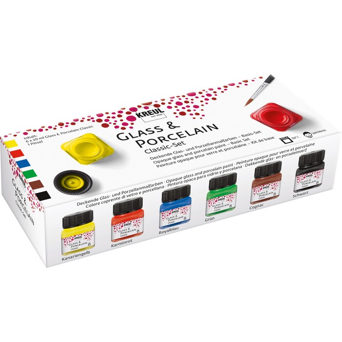 KREUL Glass & Porcelain Classic Set 6 x 20 ml