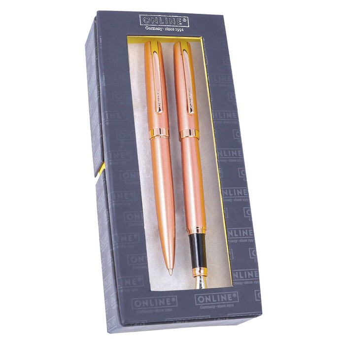 ONLINE Füllhalter/Kugelschreiber-Set Eleganza rosé