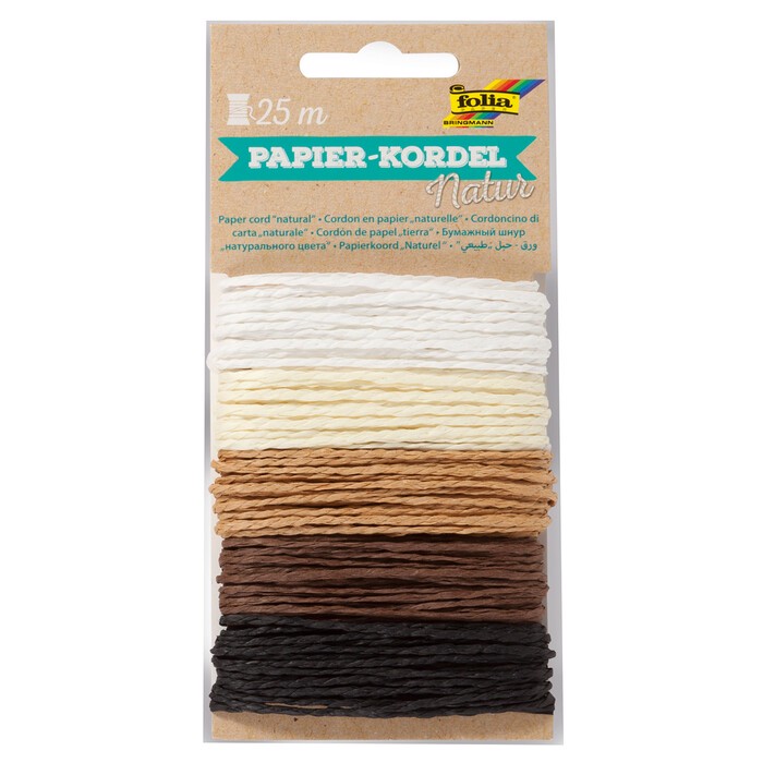 Folia Papierkordeln - Natur